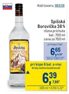 Spišská Borovička 38%