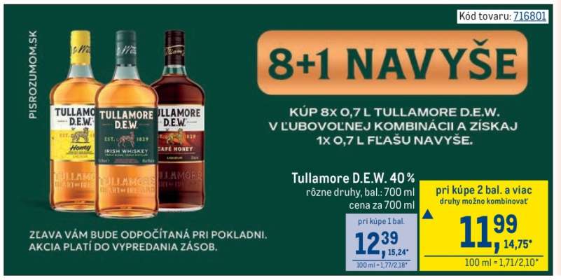 Tullamore D.E.W. 40 %