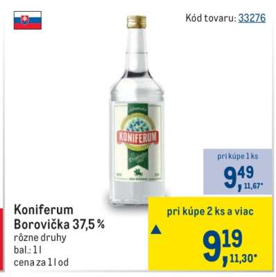 Koniferum Borovička 37,5 %