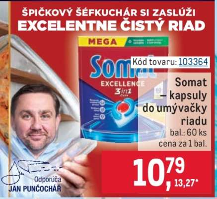 Somat kapsuly do umývačky riadu