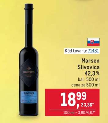 Marsen Slivovica 42,3 %