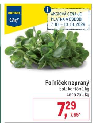 Poľníček nepraný