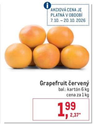 Grapefruit červený