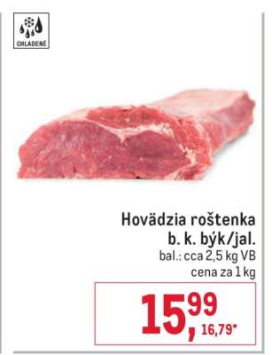 Hovädzia roštenka b. k. býk/jal.