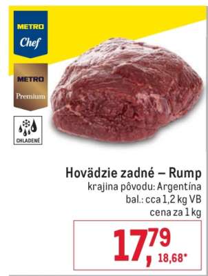 Hovädzie zadné – rump