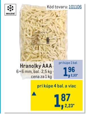 Hranolky AAA
