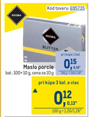 Maslo porcie