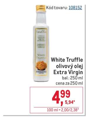 White Truffle olivový olej Extra Virgin