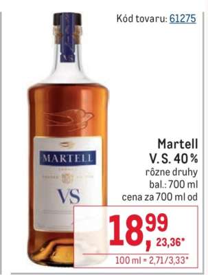 Martell V. S. 40 %