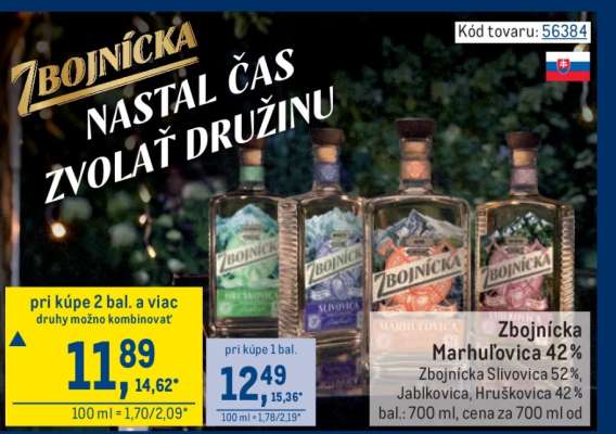 Zbojnícka marhuľovica 42 %