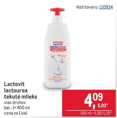 Lactovit lactourea tekuté mlieko