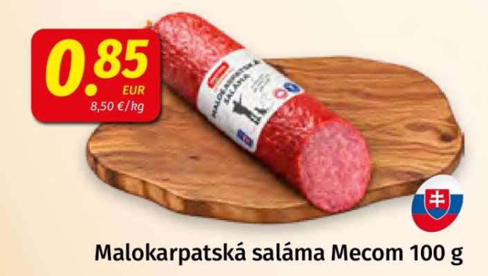 Malokarpatská saláma Mecom 100 g