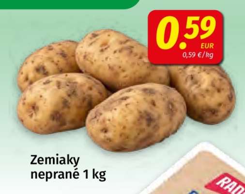 Zemiaky neprané 1 kg
