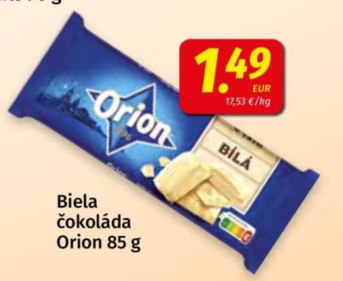 Biela čokoláda Orion 85 g
