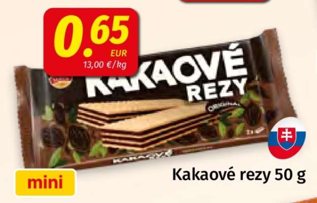 Kakaové rezy 50 g