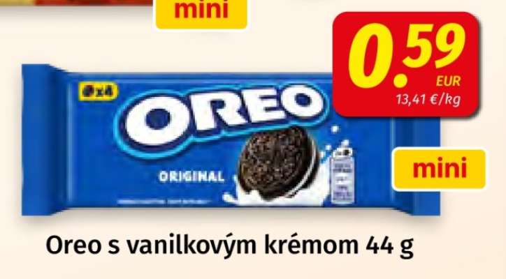 Oreo s vanilkovým krémom 44 g