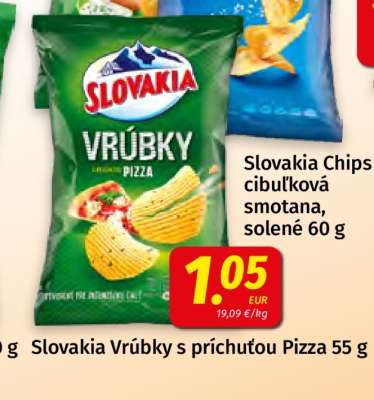 Slovakia Vrúbky s príchuťou Pizza 55 g