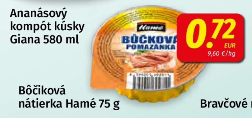 Bôčiková nátierka Hamé 75 g