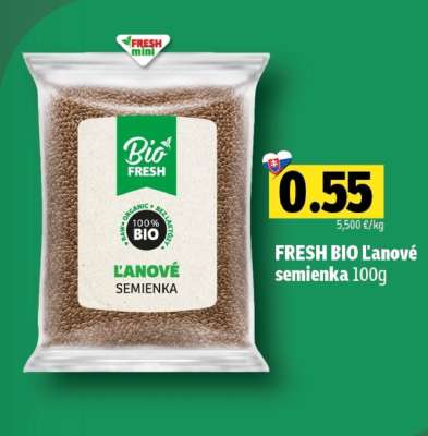 FRESH BIO Ľanové semienka 100g