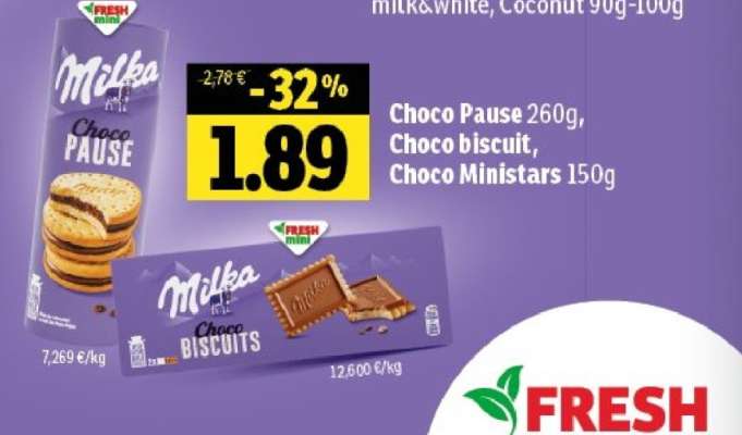 Milka Choco Pause, Choco biscuit, Choco Ministars