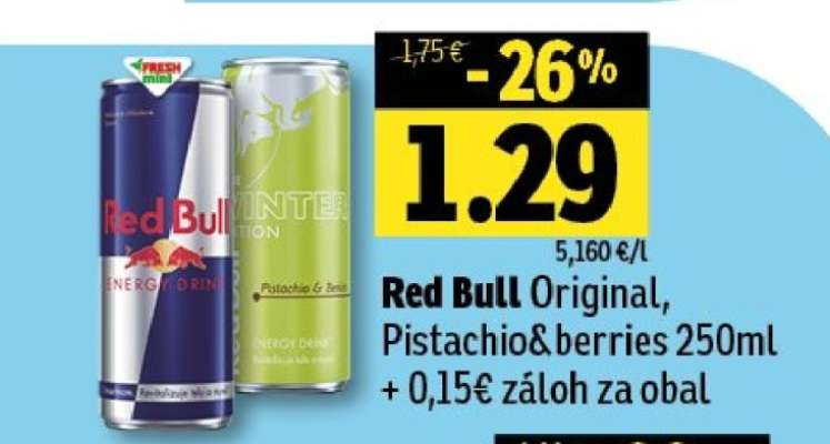 Red Bull Original, Pistachio & berries 250ml