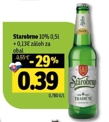 Starobrno 10% 0,5l