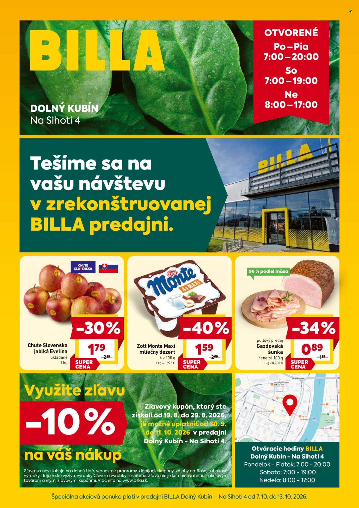 Leták Billa - 7.10.2026 - 13.10.2026. Strana 1