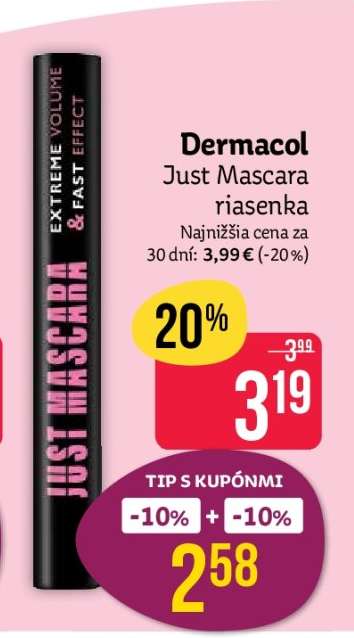 Dermacol Just Mascara riasenka