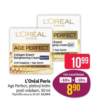 L’Oréal Paris Age Perfect, pleťový krém proti vráskam, 50 ml