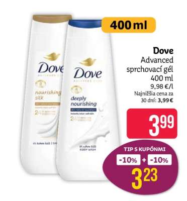 Dove Advanced sprchovací gél 400 ml