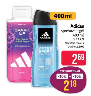 ADIDAS Sprchovací gél 400 ml