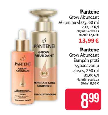 Pantene Grow Abundant sérum na vlasy, 60 ml