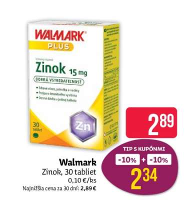 Walmark Zinok, 30 tabliet