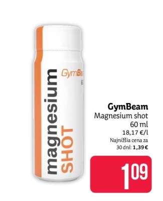 GymBeam Magnesium shot 60 ml