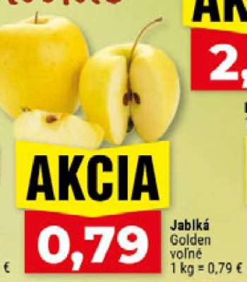 Jablká Golden voľné