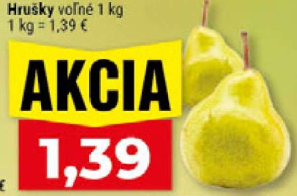 Hrušky voľné 1 kg