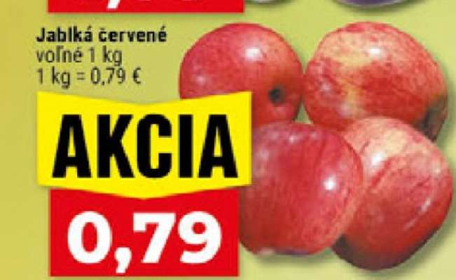 Jablká červené