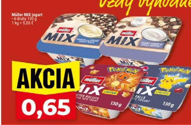 Müller mix jogurt
