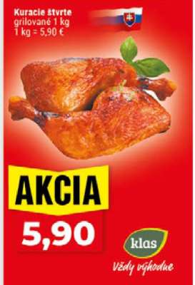 Kuracie štvrte grilované