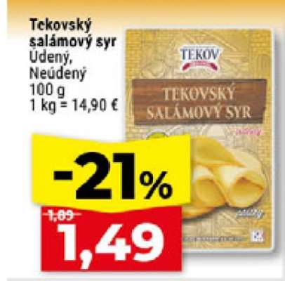 Tekovský salámový syr