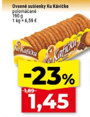 Ovsené sušienky Ku Kávičke