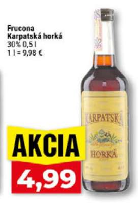 Frucona Karpatská horká