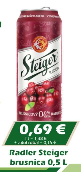 Radler Steiger brusnica 0,5 L
