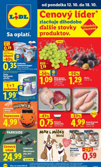 Leták Lidl - 12.10.2026 - 18.10.2026.