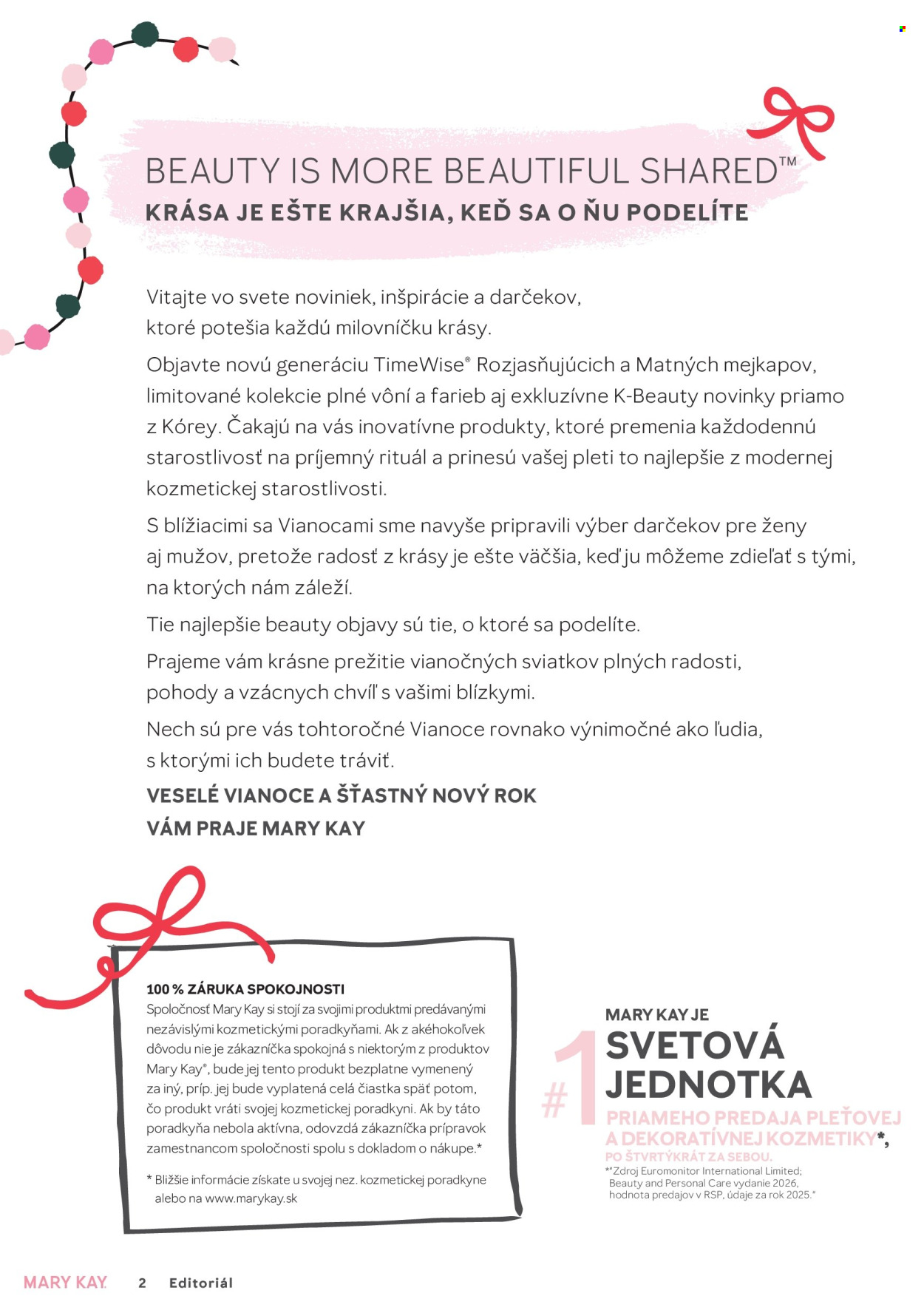 Leták Mary Kay. Strana 2