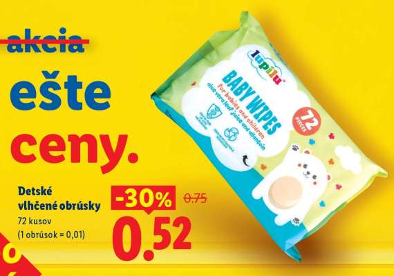 Detské vlhčené obrúsky