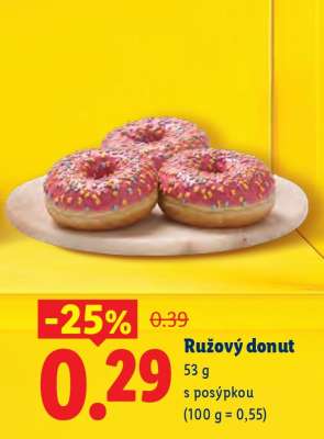 Ružový donut