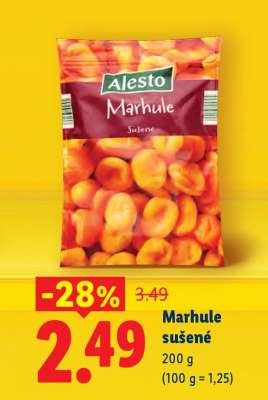 Marhule sušené