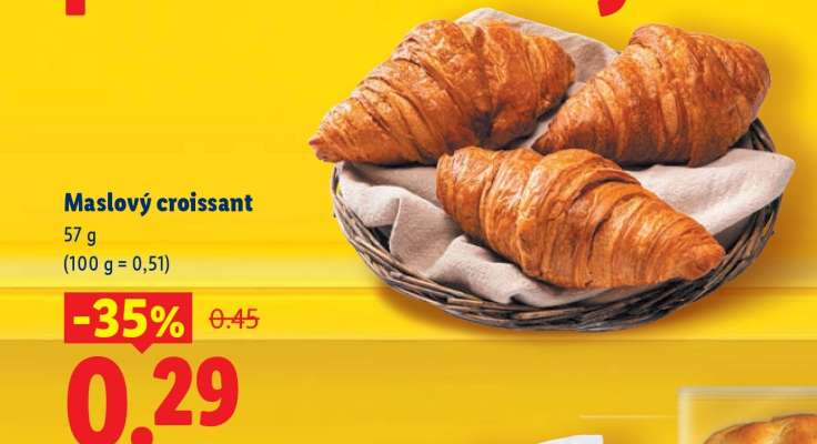 Maslový croissant