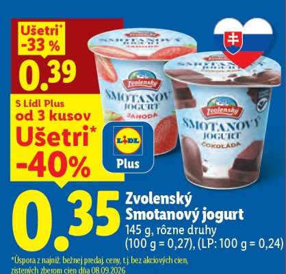 Zvolenský smotanový jogurt